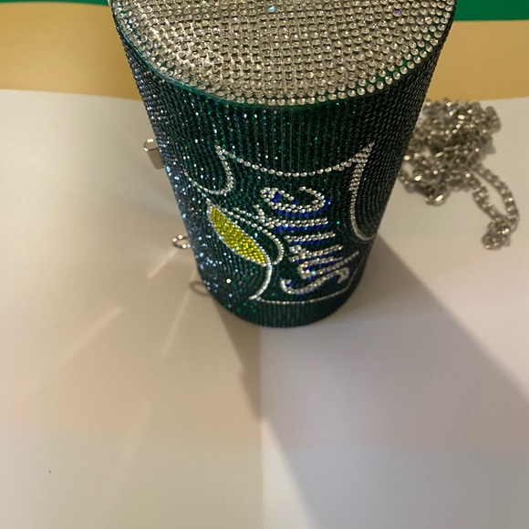 Green and yellow sprite crystal purse it so sparkly - Picture 5 of 5